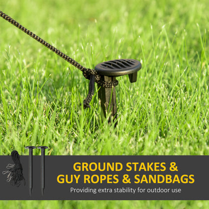 Outsunny 6ft Inflatable Halloween Decoration Bat, Blow Up Outdoor LED Yard Display, Waterproof