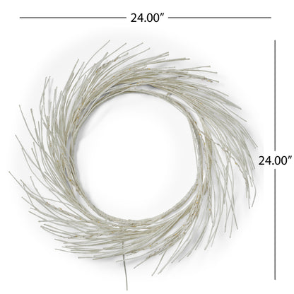 24 Inch Paper Wreath With LED Light