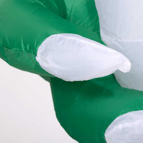 Outsunny 4ft Inflatable Halloween Decoration, Lighted Window Sticker Ghost In Hat, Blow Up Outdoor LED Yard Display, Waterproof