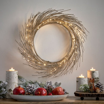 24 Inch Paper Wreath With LED Light